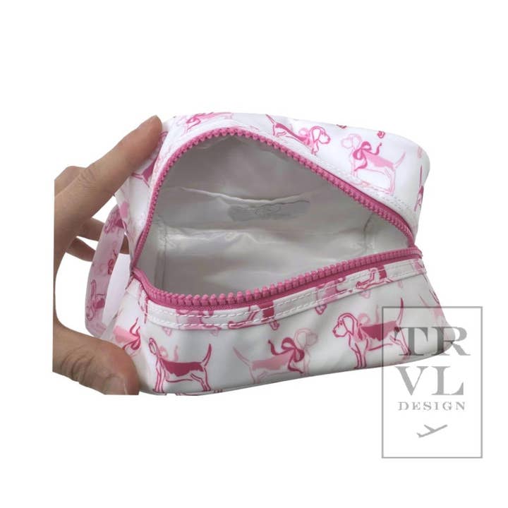 Stow It - Puppy Love Pink Dopp Kit Bag for wholesale on Faire