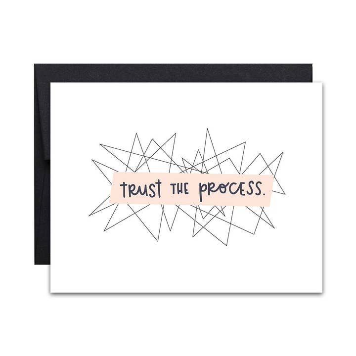 Confie no cartão de processo por atacado de pixel paper hearts