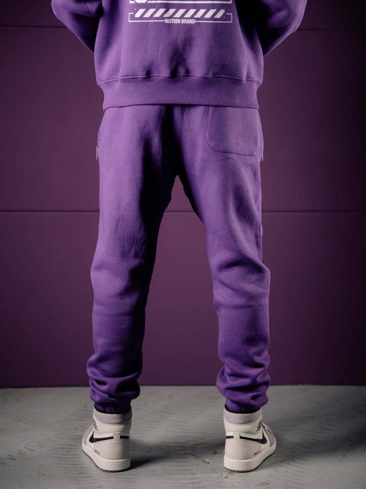 The Motion Brand - Wholesale Athletic Sweatpants/Joggers - Men's - Purple Worldwide Jogging Pants3
