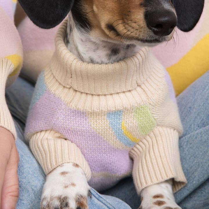 Wavy Knitted Dog Sweater for wholesale by Sunbean