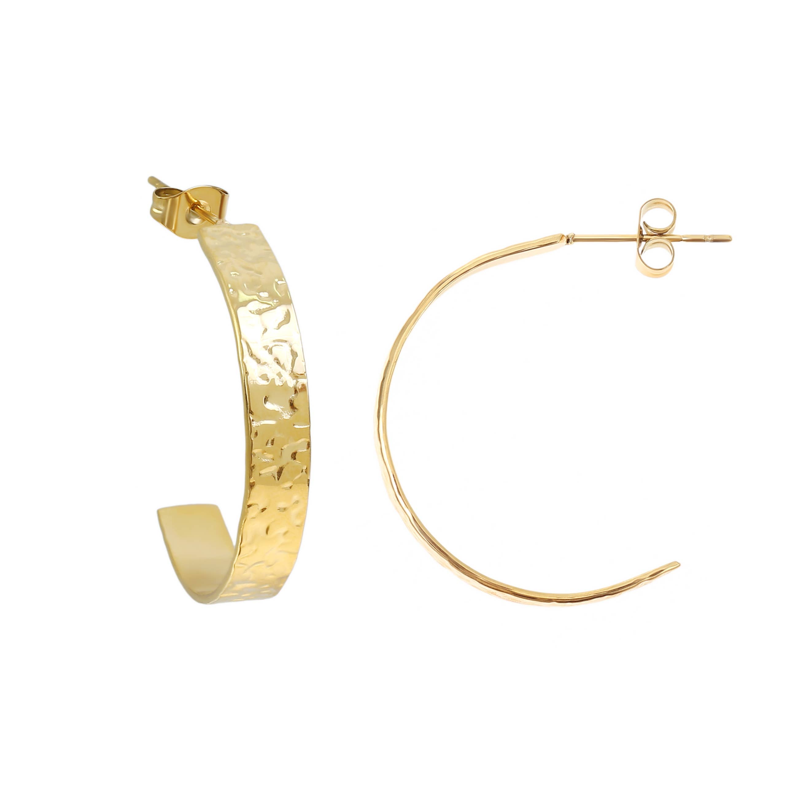 Made By Nami - Wholesale Hoop Earrings - Gold hoop earrings made of stainless steel7