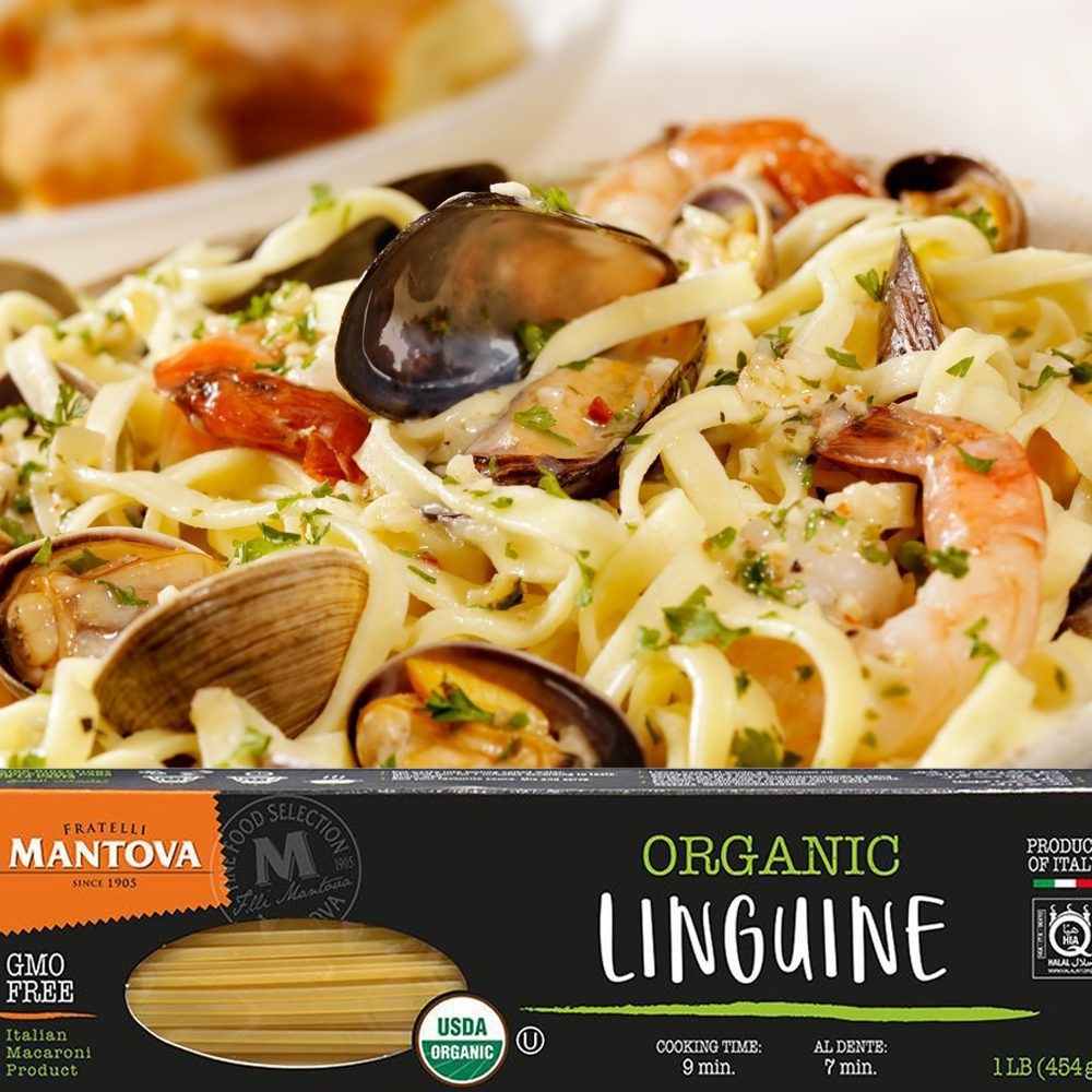 Fine Italian Food - Wholesale Pasta - Mantova Organic Linguine Pasta, 1 lb.1