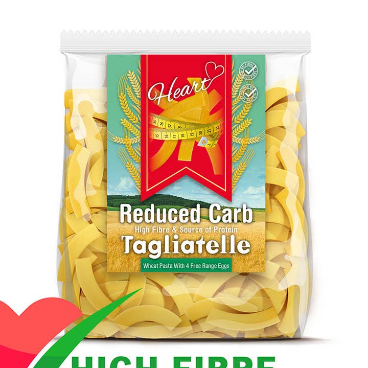 Massa Tagliatelle com baixo teor de carboidratos 300g por atacado de Heart