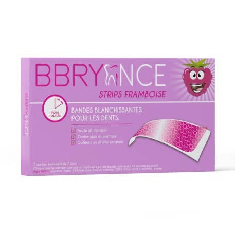 Whitening strips - raspberry for wholesale by BBryance