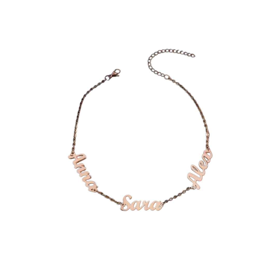 Daemon srls - Wholesale Charm/Dangle Bracelet - YOUR NAMES ~ Bracciale / Cavigliera NOMI Personalizzati in Acciaio Inossidabile 316L1