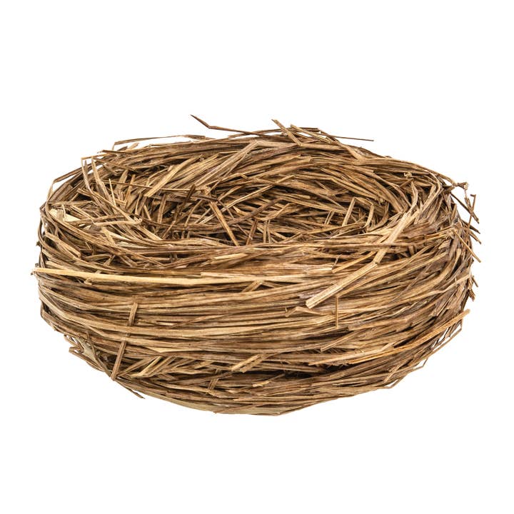 Col House Designs - Wholesale Decorative Tabletop Object - Natural Straw Bird Nest - 5"