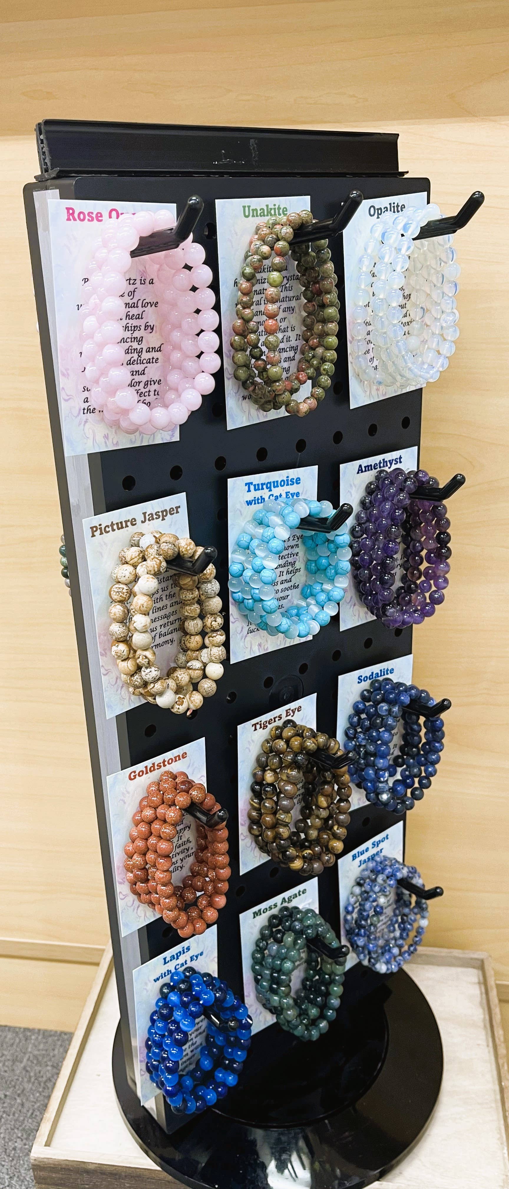 VPS Stones Inc. – wholesale Beaded bracelet – Mix of Gemstone Bracelet with Free Display2