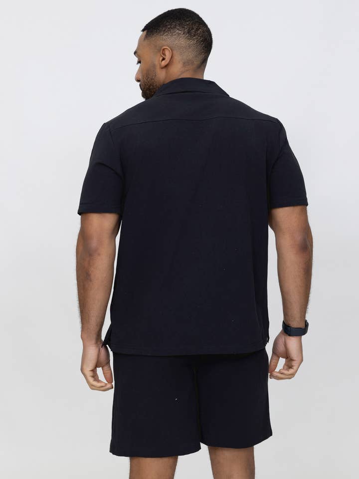 Zayne Paris - Wholesale Top & Short Set (NOT Loungewear) - Men's - Shirt and shorts set TX1099-13