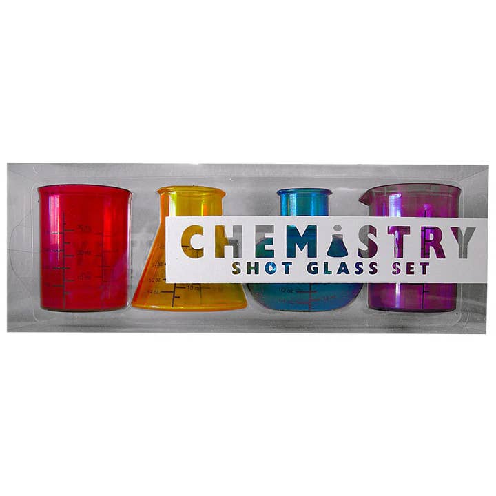 Chemistry Shot Glass Set for wholesale by Kheper Games Inc