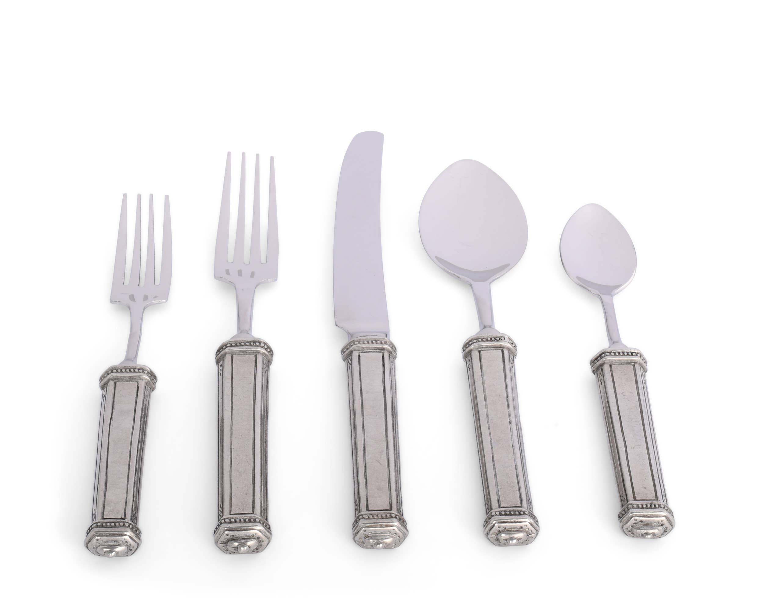 Vagabond House - Wholesale Flatware Set - Leaf Flatware Set2