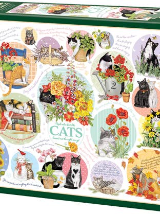 Cat Thoughts 1000 Piece Jigsaw Puzzle - Poster Included for wholesale by Cheatwell Games