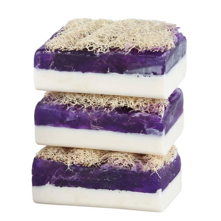 Avlia Home - Wholesale Bar Soap - Avlia Donkey Milk & Lavender Loofah Soap – Relaxing Natural Handmade Bar3