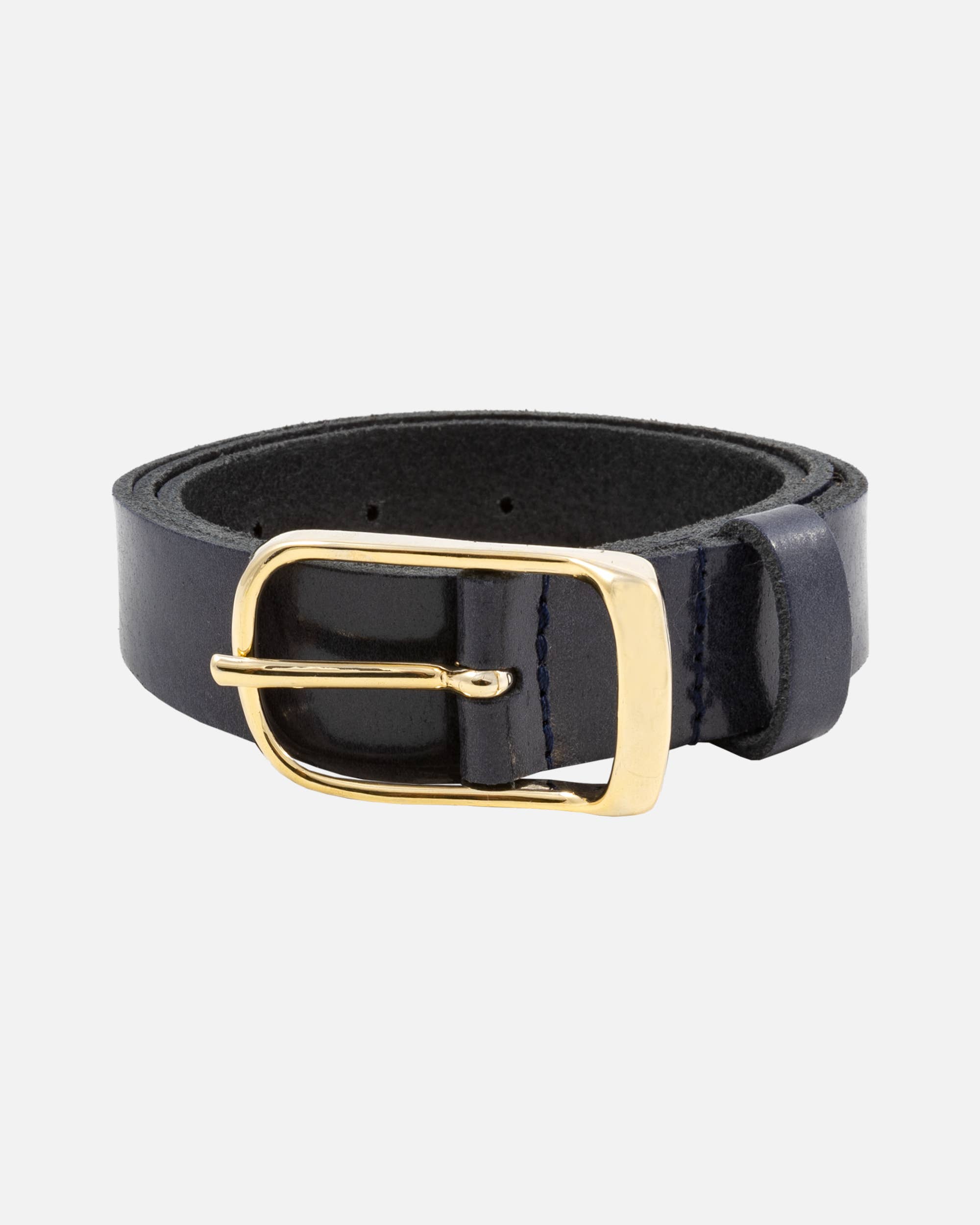 Amsterdam Heritage Leather Belts, Bags, Jackets & Apparel - Wholesale Belt - Women's - Lasse | Gold Buckle Skinny Classic Design Leather Belt Women6