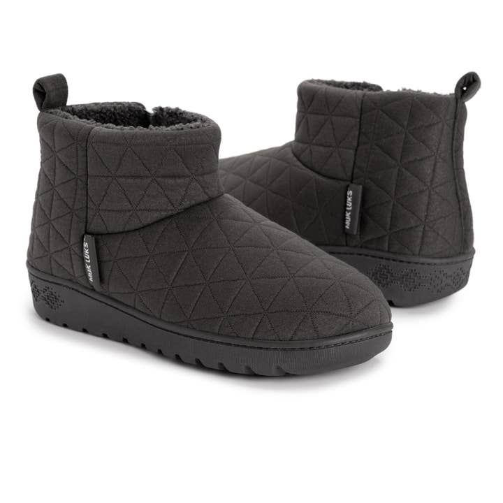 Dark Grey Muk Luks Women's Avery Beth Bootie Slippers for wholesale on Faire