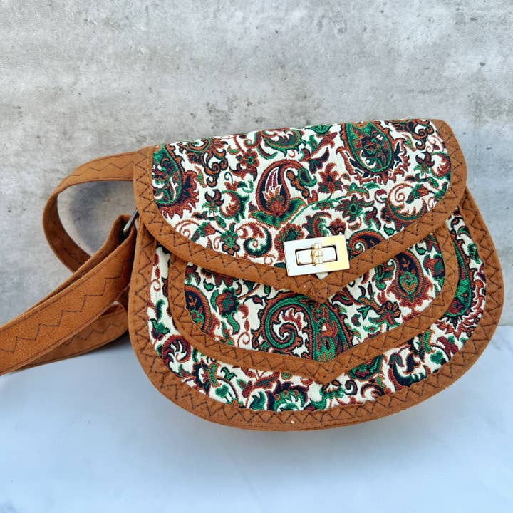 Gypsy Soul - Wholesale Crossbody Bag - Women's - Paisley Bohemian Crossbody Chic Purse - Assortment of 8 Pcs1