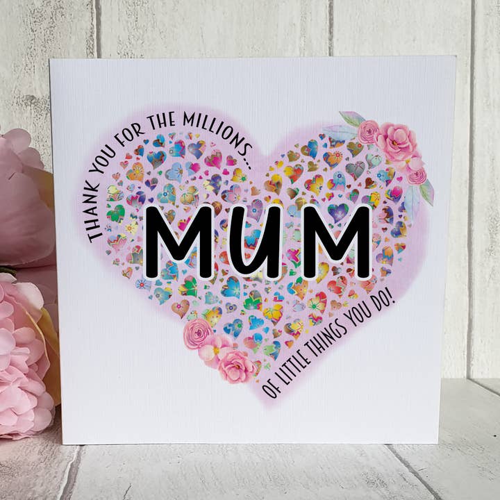 Mum Thankyou Card for wholesale by TM Giftware