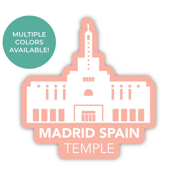 Sticker Temple de Madrid, Espagne pour la vente par JasmineTreeDesign