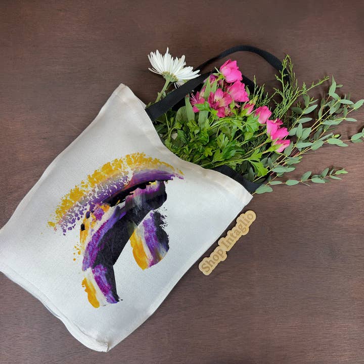 Nonbinary Pride Tote Bag for wholesale by Shop Intaglio