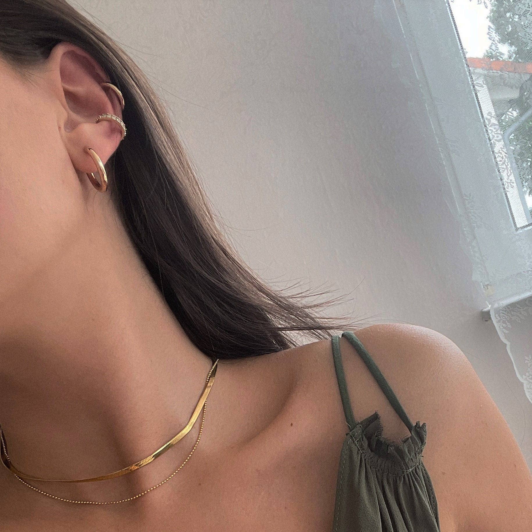 Schmuckgroßhandel - Wholesale Hoop Earrings - Simple Earrings | 18K Gold Plated3