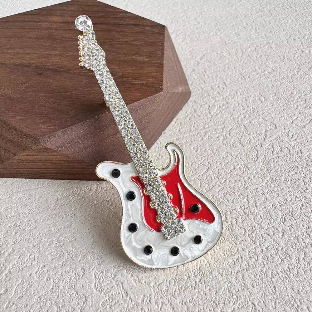 Tourtiwi - Wholesale Brooch - Rhinestone Guitar Brooches, Music - Inspired Fashion Pins1