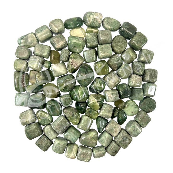 Oceanic Linkways Inc - Wholesale Spiritual Stone/Crystal - (KG)TUMBLED STONES - GARNET, GREEN (GROSSULARITE) 20-40 MM