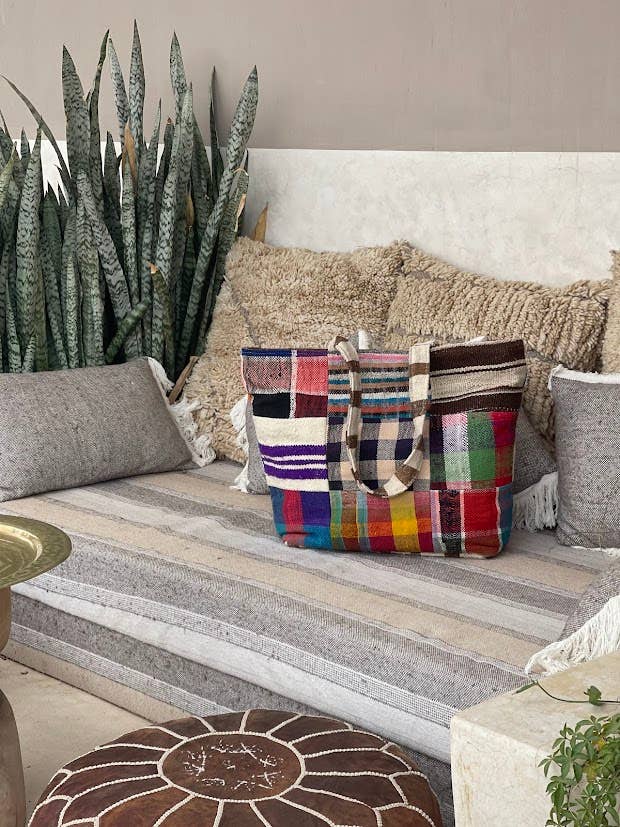 NOMAD BY LIV - Wholesale Grocery/Shopping Bag - Marokkaanse kilim shopping bag, colorful5