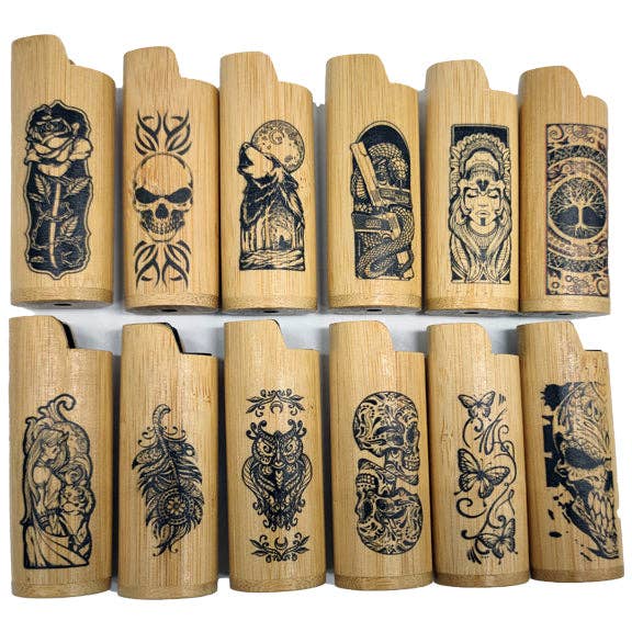 Novelty Brands - Wholesale Retailer Display - Home & Living - Smokezilla BIC Wood Lighter Case Assortment - 12/Display2