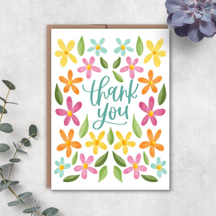 Thank You Card for wholesale by Expression Design Co