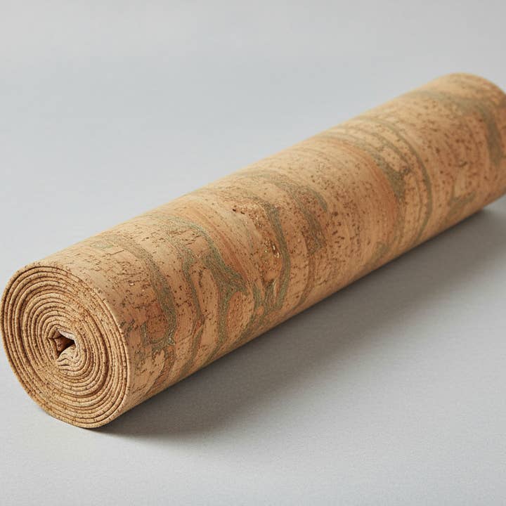 Natural Cork Fabric Gold Glitter 13x19in 33x48cm for wholesale by Craft House PT