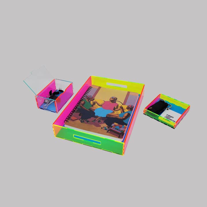 Blue / Neon Pink / Neon Green Desk Setup and other Purchase Wholesale office essentials. Free Returns & Net 60 Terms on Faire trending on Faire.