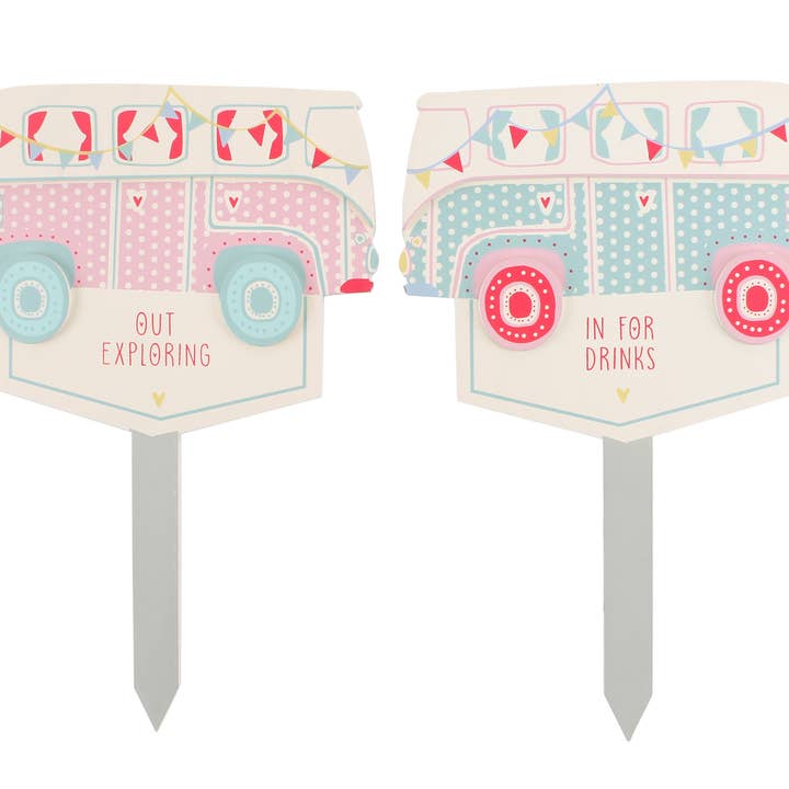 Estaca de entrada y salida de Happy Glampers para venta al por mayor de CGB Giftware