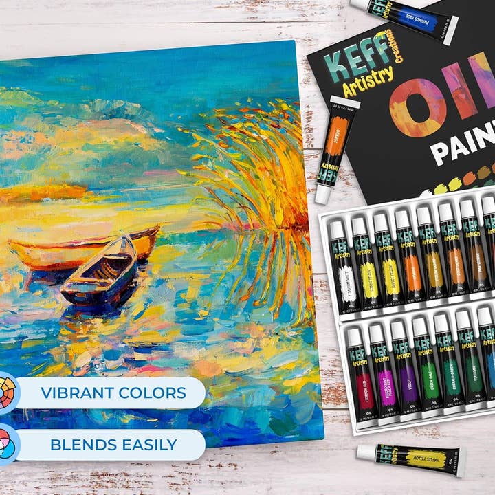Keff Creations - Wholesale Paint Set - 24 Oil Paint Set for Professional Artist and Beginners4