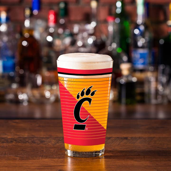 Rico Industries - Wholesale Beer Glass/Mug - NCAA Cincinnati Bearcats 16 oz Pint Glass1