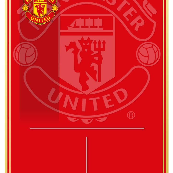 Man United Personalised Stats Card for wholesale by Themed