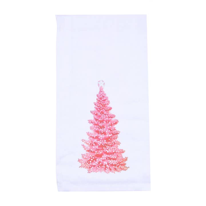 Pink Tree Tea Towel for wholesale by Barrel Down South