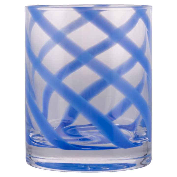 VdE Tivoli 1996 - Wholesale Drinking Glass/Cup - VERTIGO SET OF 6 BLUE WATER GLASSES 340ML1