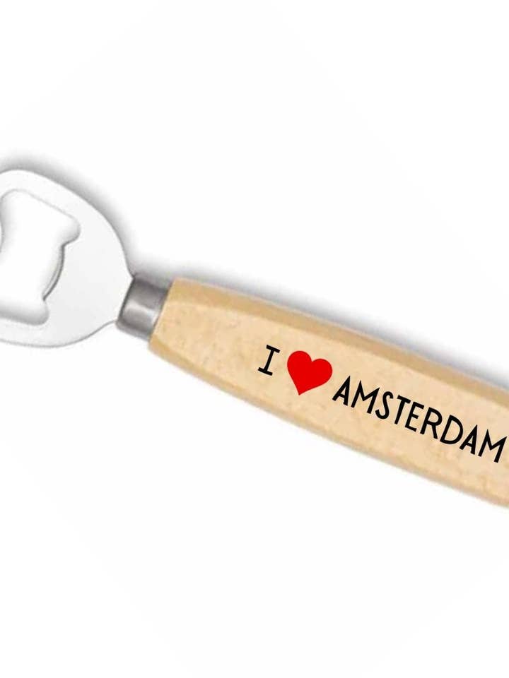 Décapsuleur Second Ave Rouge I Heart Love Amsterdam pour la vente par Second Ave Gift Company