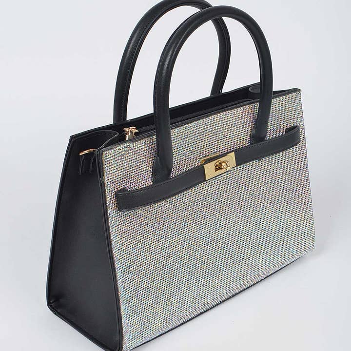 3AM BY H&D ACCESSORIES - Vendita all'ingrosso Borsa con manico - Donna - Borsa a tracolla con manico superiore in strass6