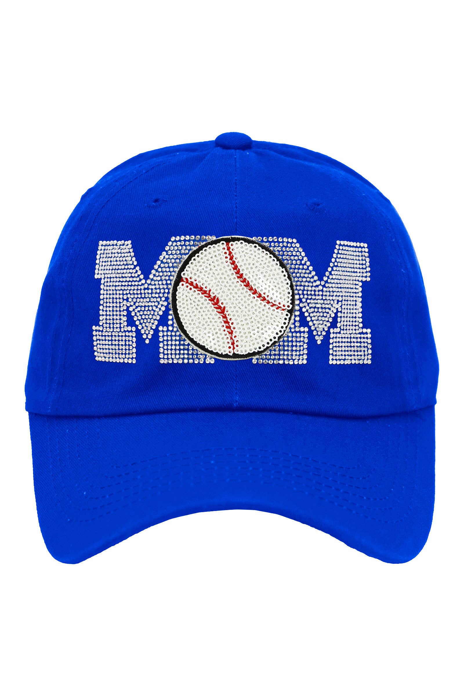 Cap Zone - Wholesale Baseball Cap - Women's - Baseball Mom Bling Rhinestone Cotton Polo Cap15