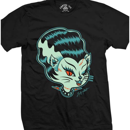 Lucky Hellcat Franken Kitten Men's Graphic T-shirt for wholesale by Cartel Ink
