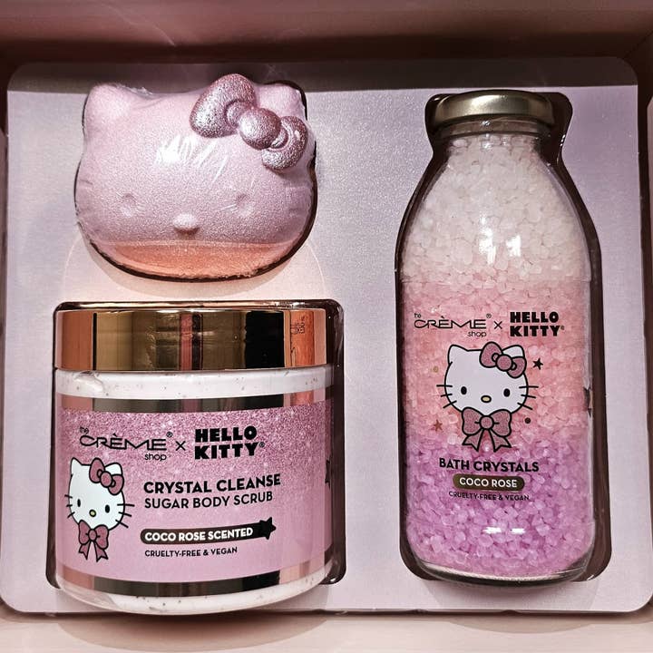 Crover - Wholesale Bath & Body Set - Hello Kitty Luxury Spa Gift Set with Bath Bomb & Scrub3