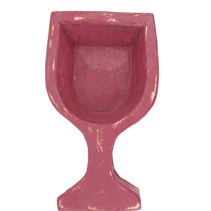 My Amigos Imports - Wholesale Decorative Plate/Dish/Bowl - Wine Glass-Home Decor #2-Dough Bowl-6 x 10-Wine Glass #2