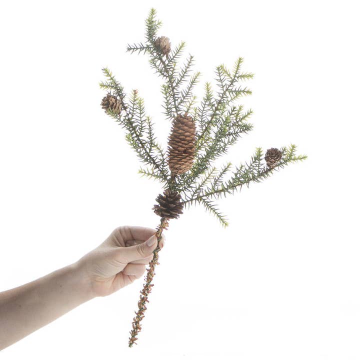 Factory Direct Craft - Wholesale Artificial Plant - 16-1/2" Artificial Cypress Pine Spray Stem