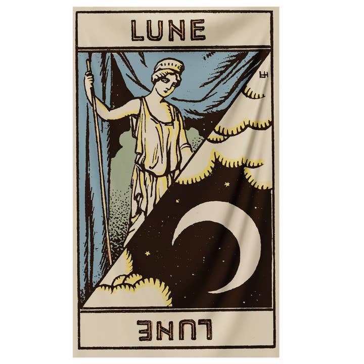 Arazzo astrologico Lune (Moon) per la vendita all'ingrosso da parte di Nirvana Threads