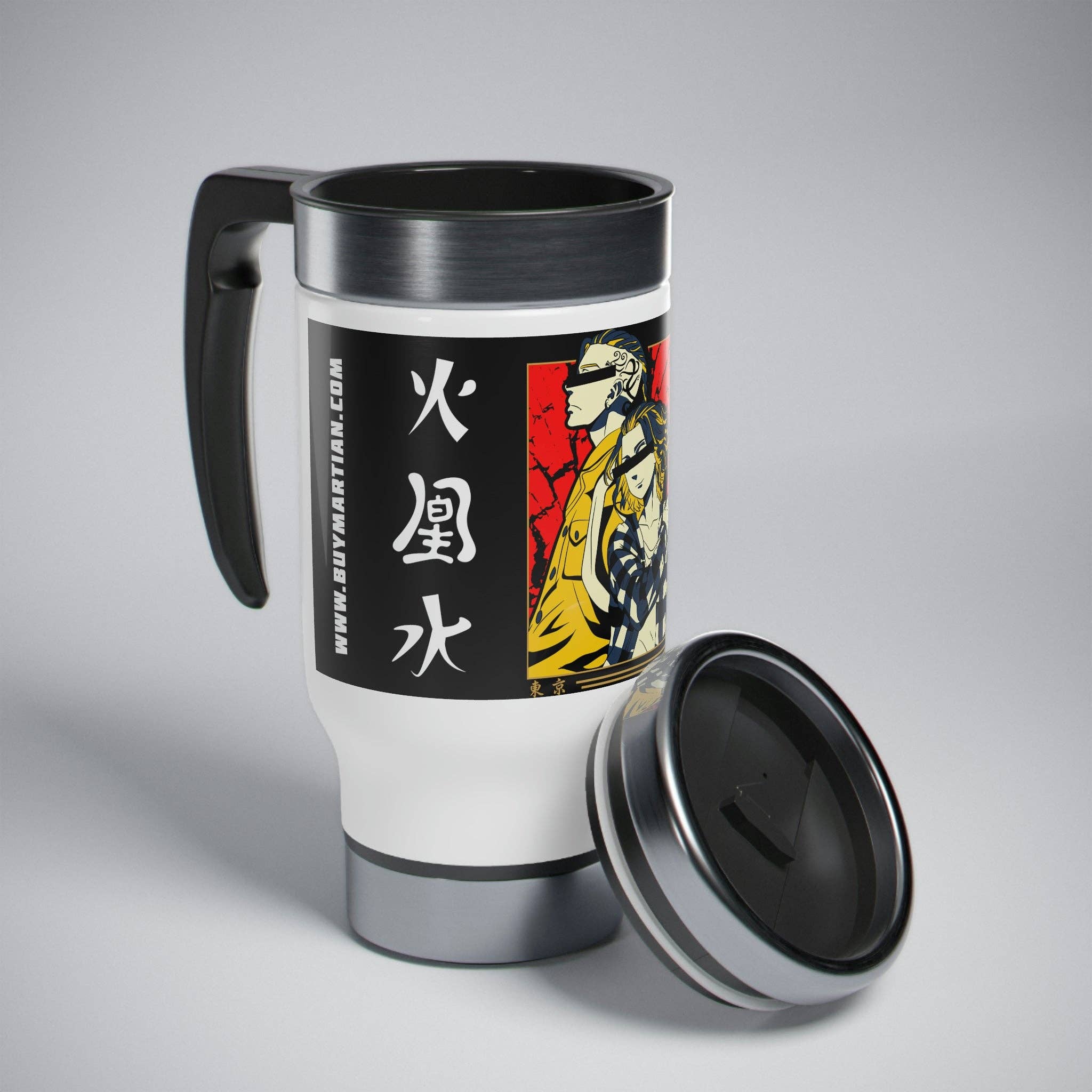 Buy Martian Merch™ - Wholesale Insulated Mug/Tumbler - Buy Martian Merch ™ | Anime 001 Stainless Steel Travel Mug with Handle, 14oz7