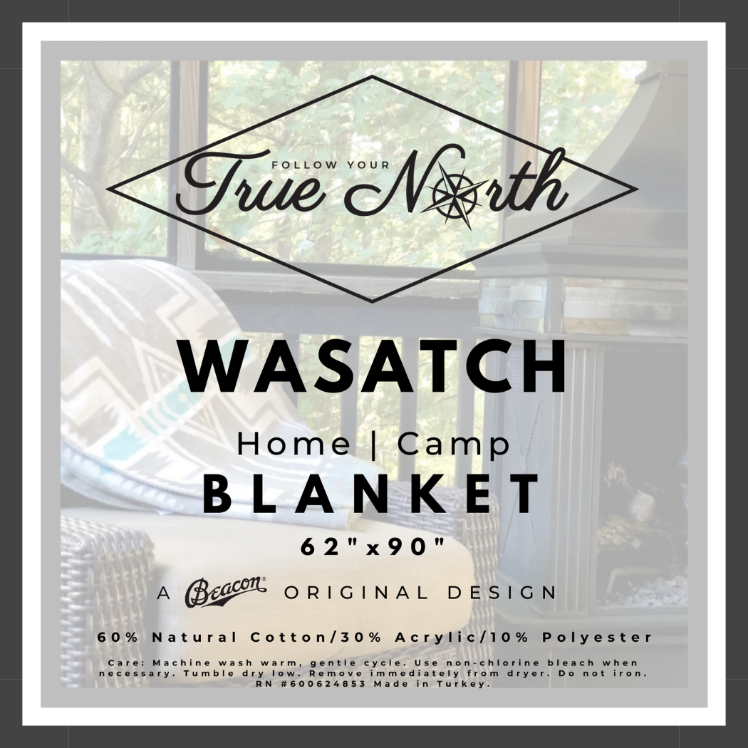 Follow Your True North - Wholesale Throw Blanket - Wasatch Blanket2