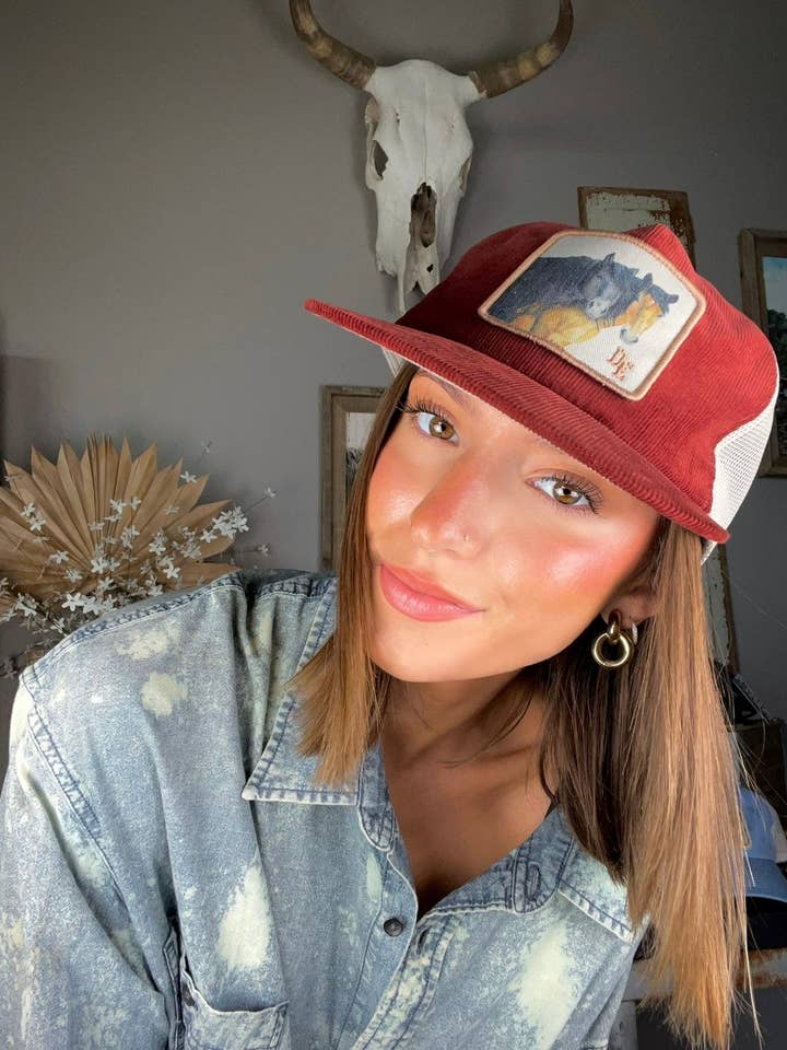 Dolly Estelle Hat - Deuces Wild (Corduroy) for wholesale by DOLLY ESTELLE