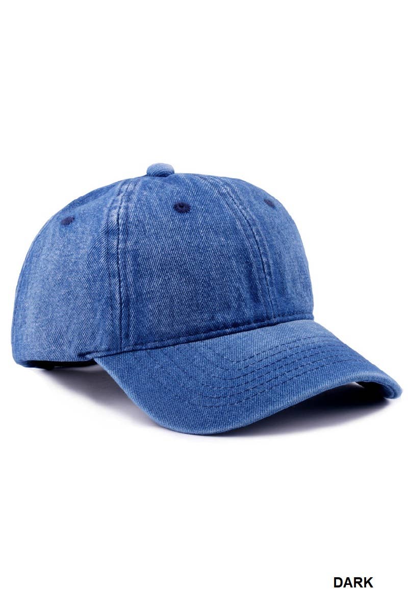 42POPS - Wholesale Baseball Cap - Women's - 1015 Denim Washed Cap
 SI-281740