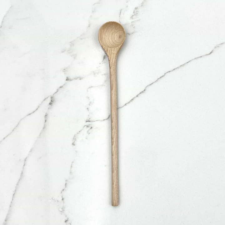8" Maple Wood Stirring Spoon - Handmade Kitchen Utensil for wholesale by JBrody & Co. USA