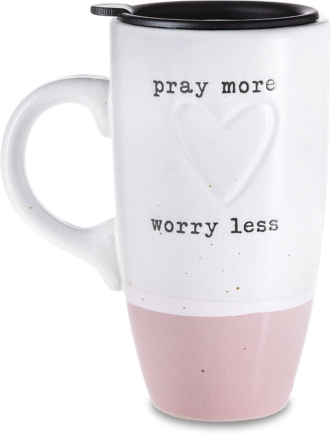 Crover - Wholesale Insulated Mug/Tumbler - 20oz Stoneware Travel Mug with Lid – Pray More Worry Less2
